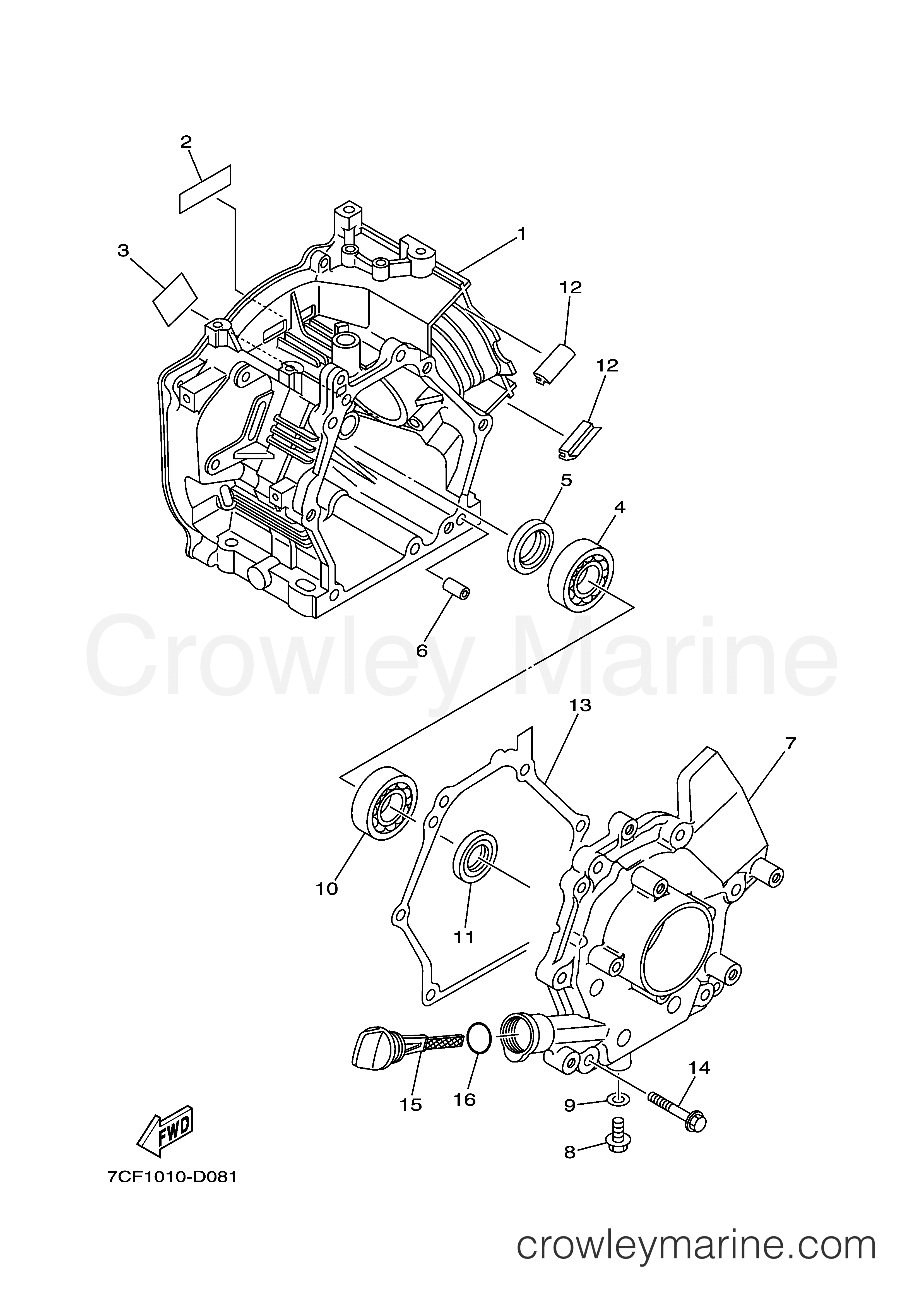 Yamaha Motors EF2400ISJ - CRANKCASE