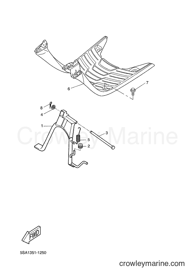 2003 Scooter CW50N - CW50N (1D12) [010] - STAND & FOOTREST