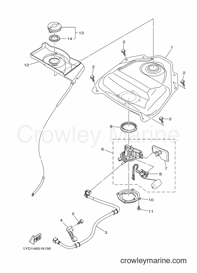 2014 Scooter AF115FC - AF115FC (1YD2) [010] - FUEL TANK