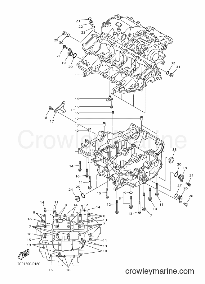 2018 Sport Bike YZF-R1 - YZF-R1 (BX49) [010] - CRANKCASE