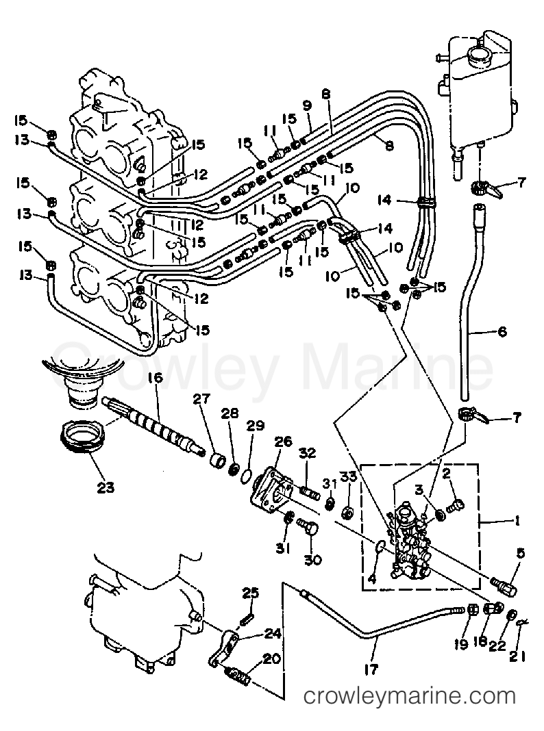 Yamaha Motors 175ETXG - OIL PUMP CONVERSION KIT