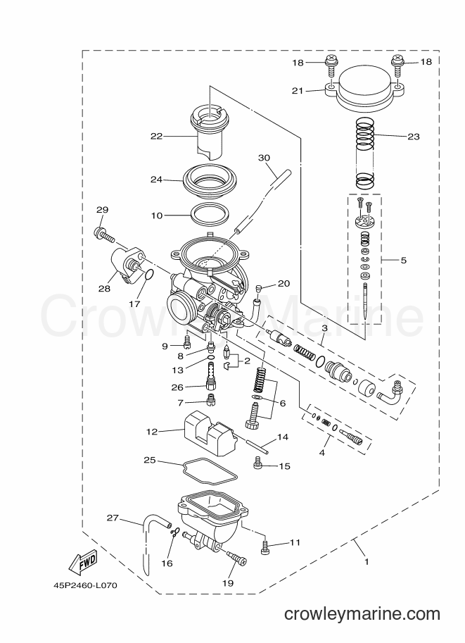 2012 Street Bike FZ16 - FZ16 (45P2) [010] - CARBURETOR