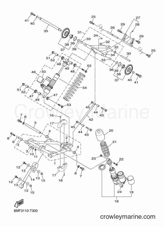 2018 Snowmobile SRS10BL53 - SRS10BL53 (8MF3) [010] - TRACK SUSPENSION 2