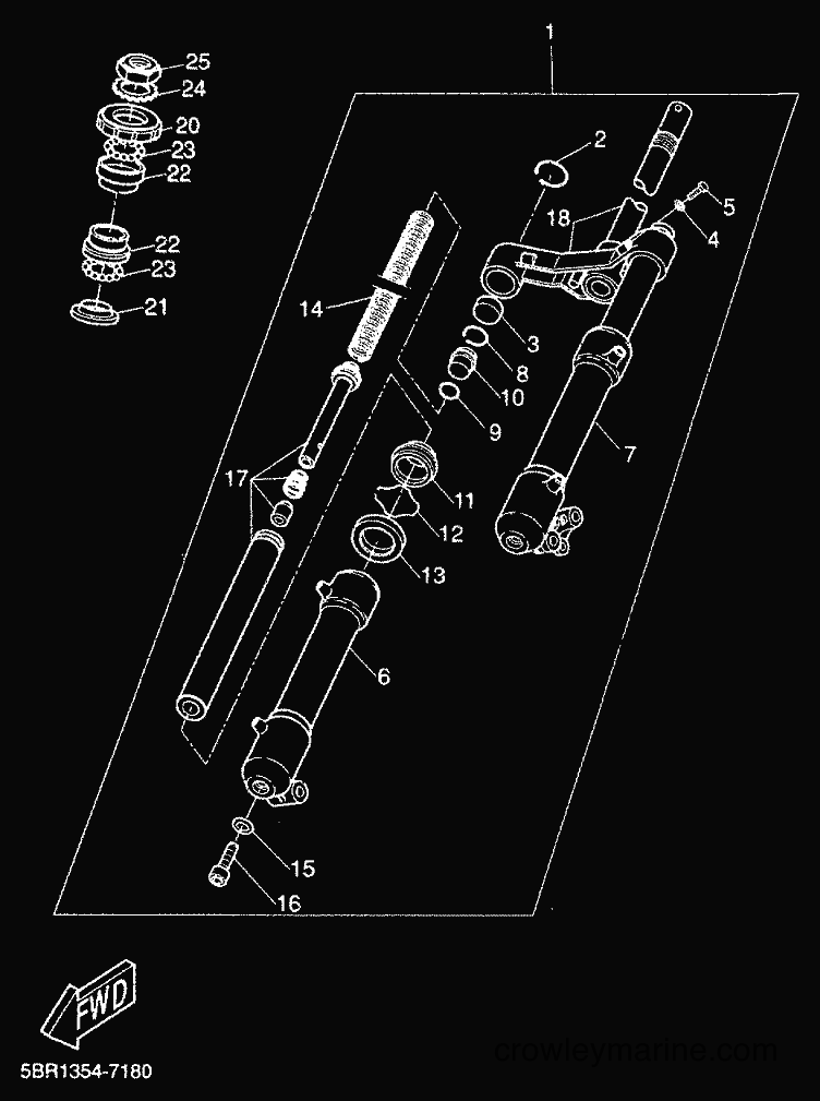 Yamaha Motors YQ50 (5HEG) [010] - FRONT FORK