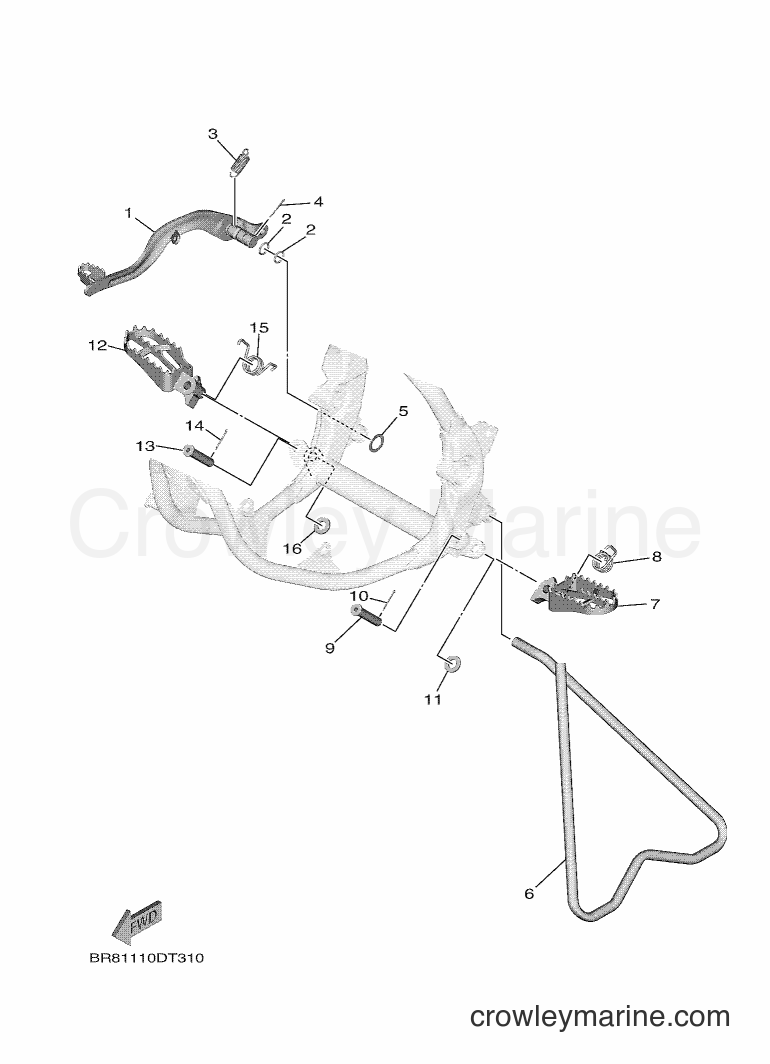 2018 Dirt Bike YZ65 - YZ65 (BR82) [010] - STAND & FOOTREST