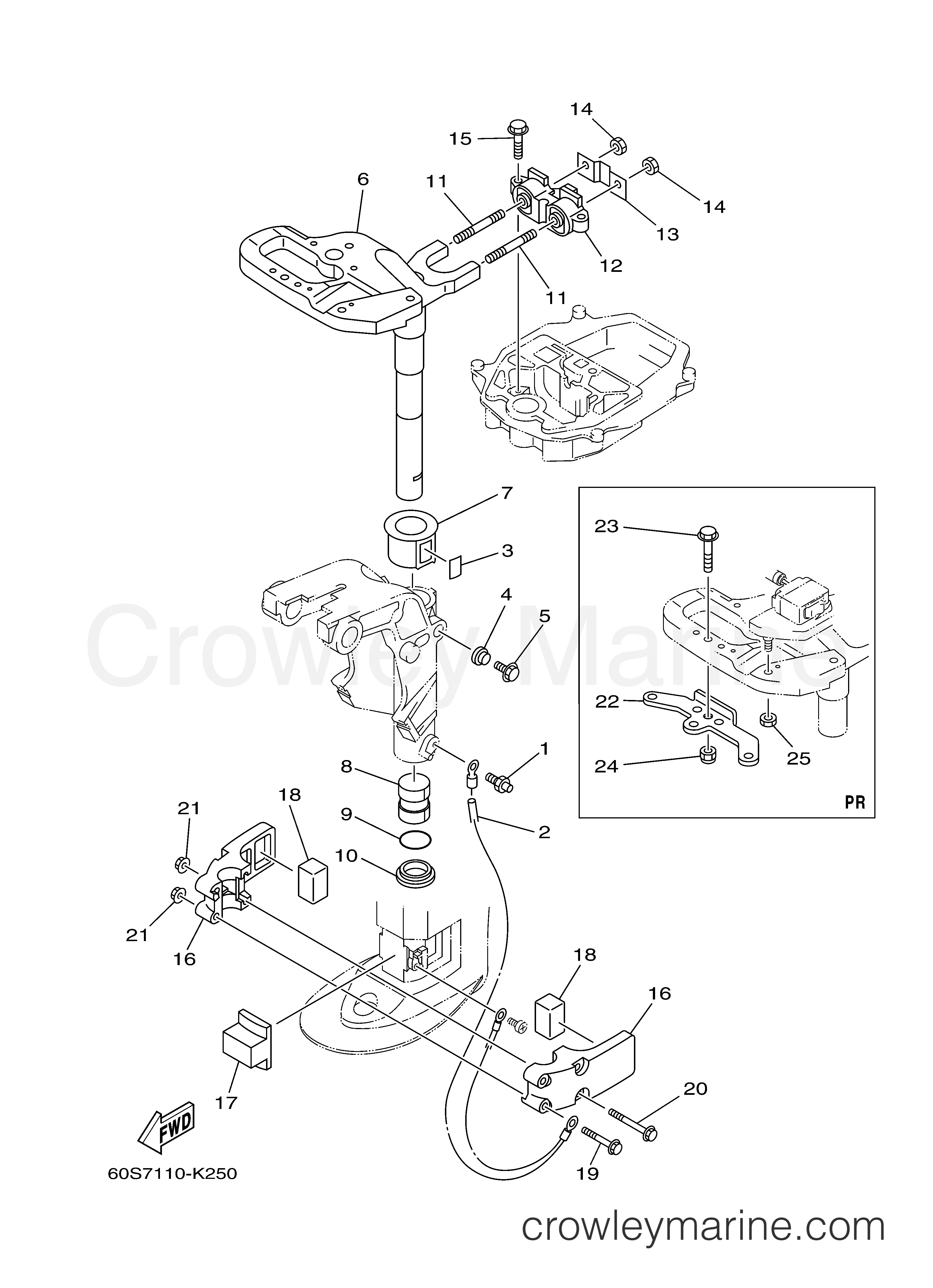 Yamaha Motors T8DPLH - BRACKET 3