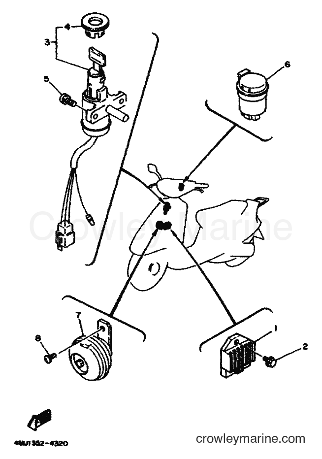 Yamaha Motors YA50R (4PC1) [999] - ELECTRICAL 1