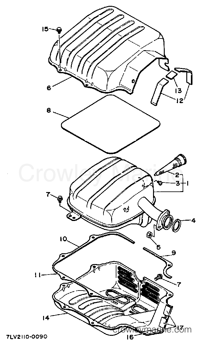 Yamaha Motors YG650DE - EXHAUST 1
