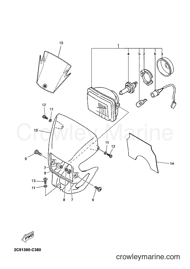 2005 Dirt Bike DT125X - DT125X (2C81) [030] - HEADLIGHT