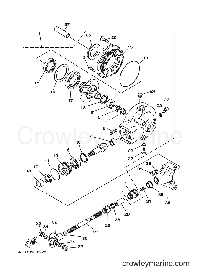 Yamaha Motors XVS650 (4XP1) [02A] - DRIVE SHAFT