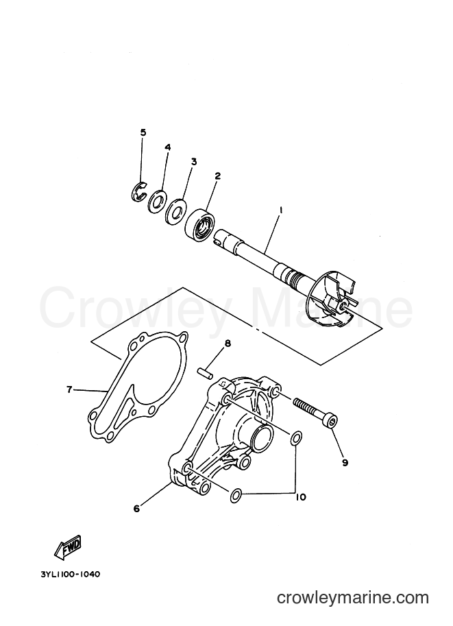 Yamaha Motors TZ250 (4DP3) [030] - WATER PUMP