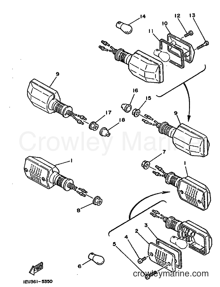 1987 Dirt Bike XT350 - XT350 (55V0) [080] - FLASHER LIGHT