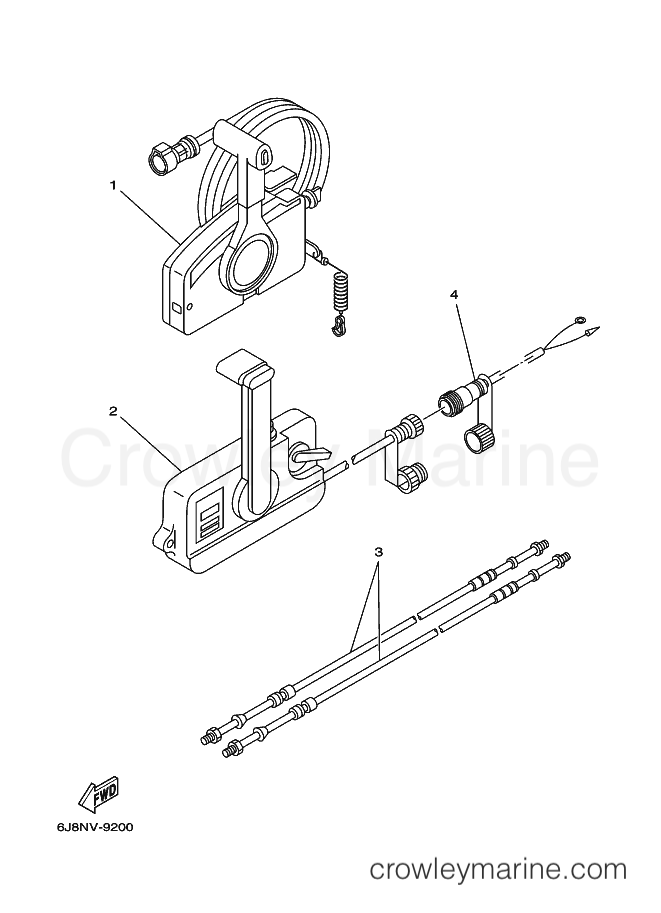 Yamaha Motors 25J (6K9) [020] - REMOTE CONTROL BOX