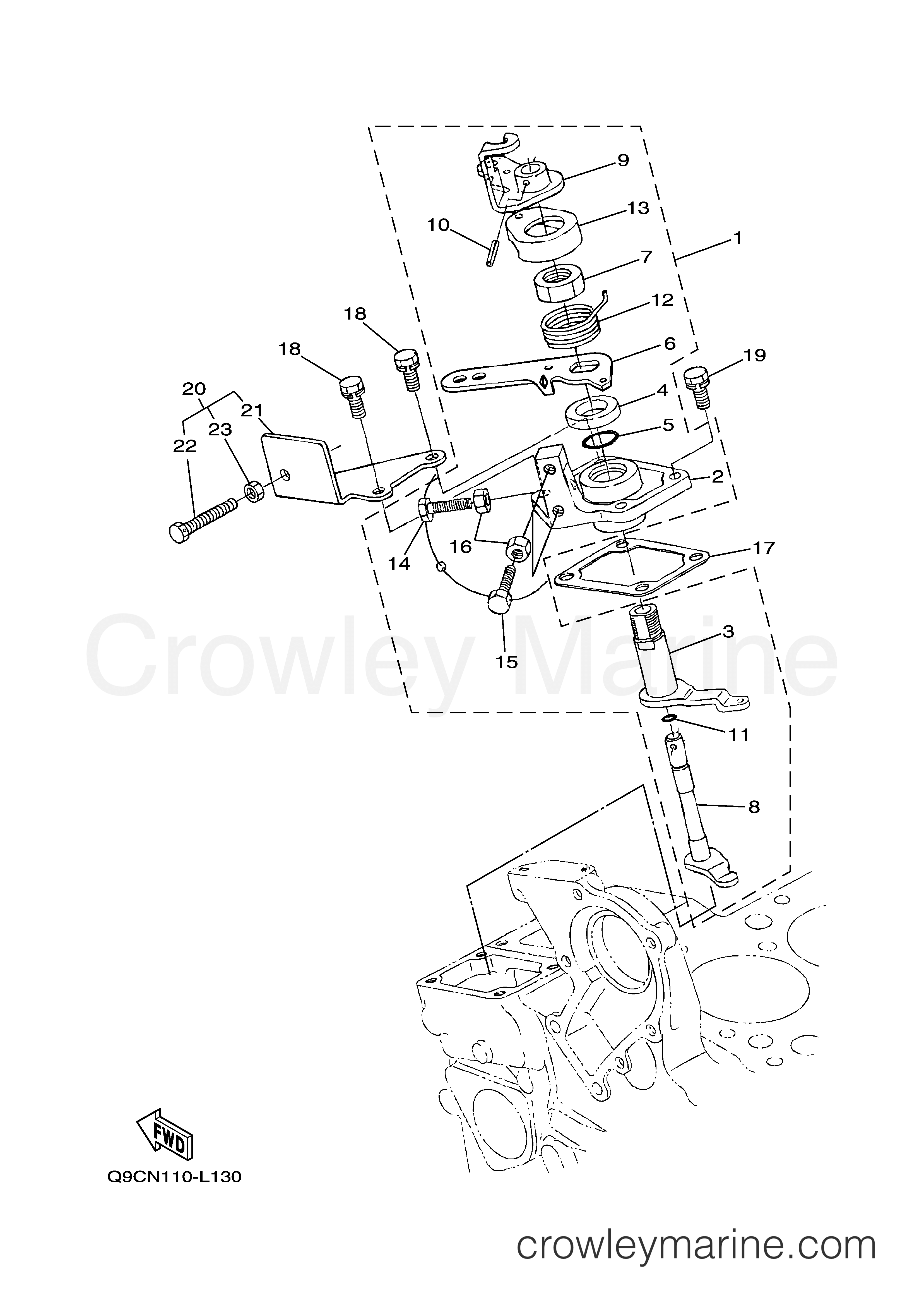 Yamaha Motors EDL7000SDE - THROTTLE LEVER
