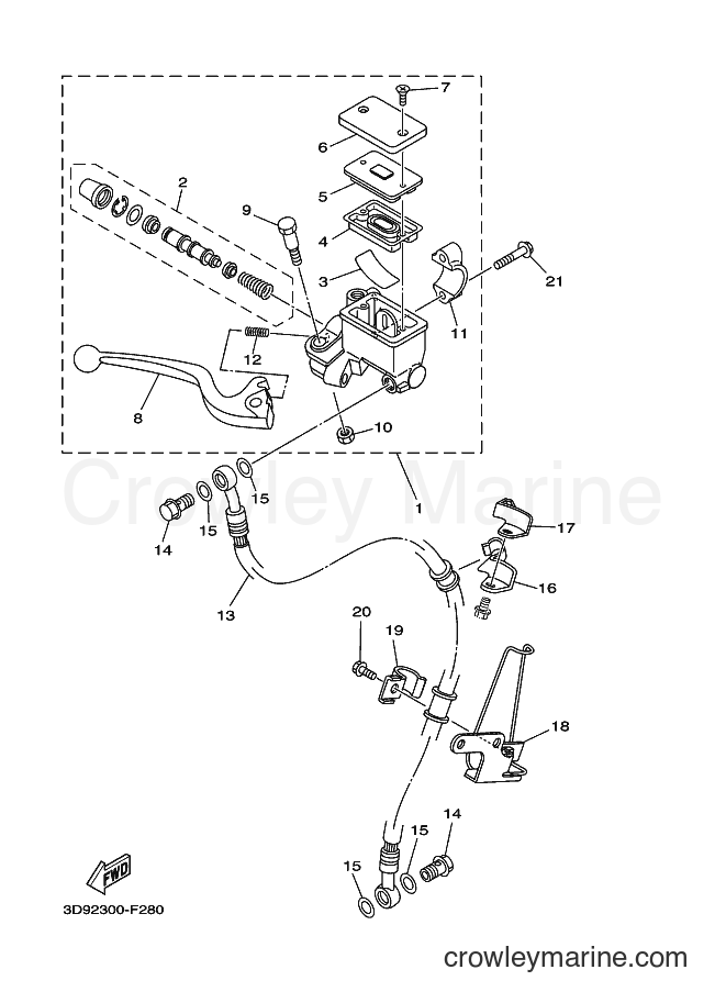 2007 Street Bike YBR125ED - YBR125ED (3D92) [010] - FRONT MASTER CYLINDER