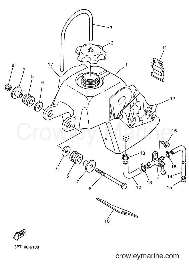 Yamaha Motors PW50 (3PTJ) [030] - FUEL TANK