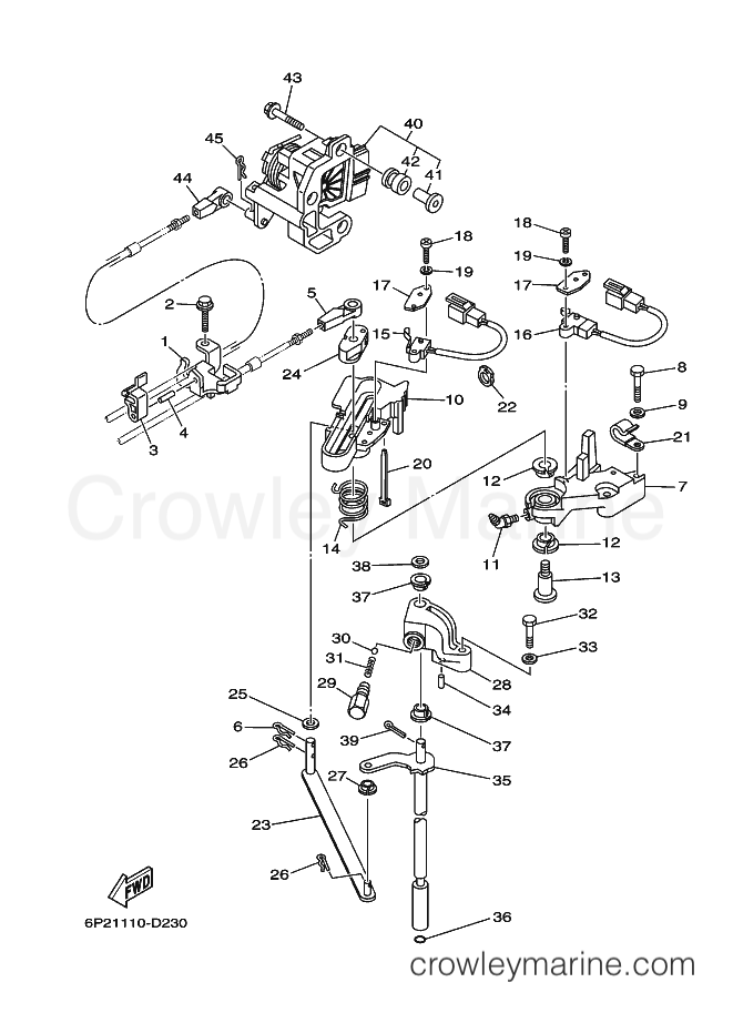 Yamaha Motors F225BETX (6AS1) [020] - CONTROL