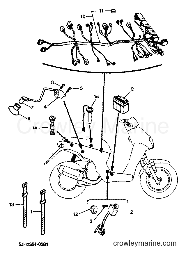 2001 Scooter EW50 - EW50 (5JH3) [020] - EQUIPO ELECTRICO 2