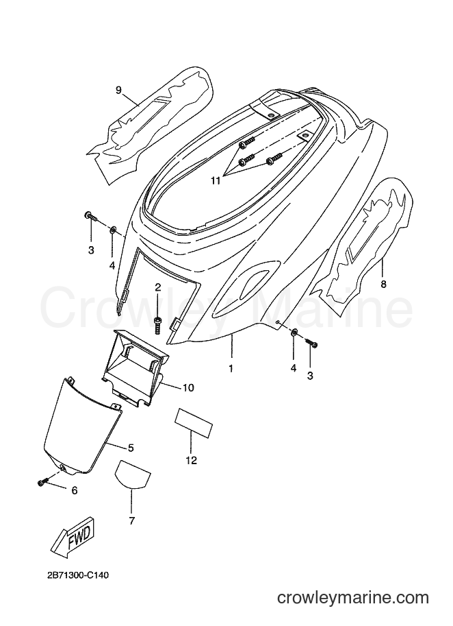 2005 Scooter CW50N - CW50N (2B73) [060] - SIDE COVER