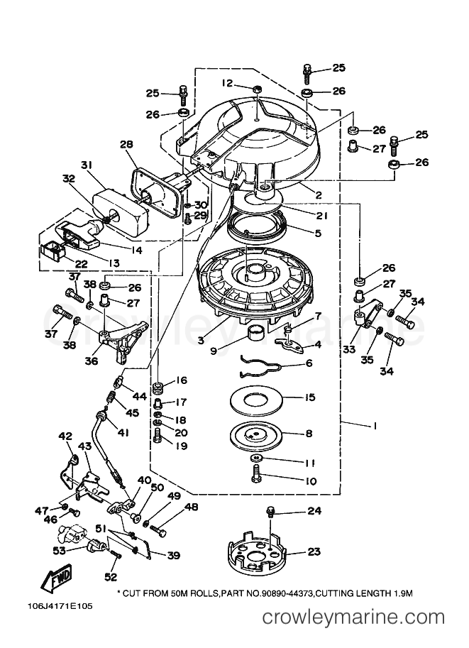 Yamaha Motors 40J (6J40) [010] - STARTER