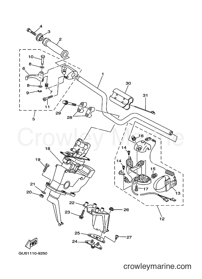 Yamaha Motors SV1200AY (F1D2) [01A] - STEERING 1