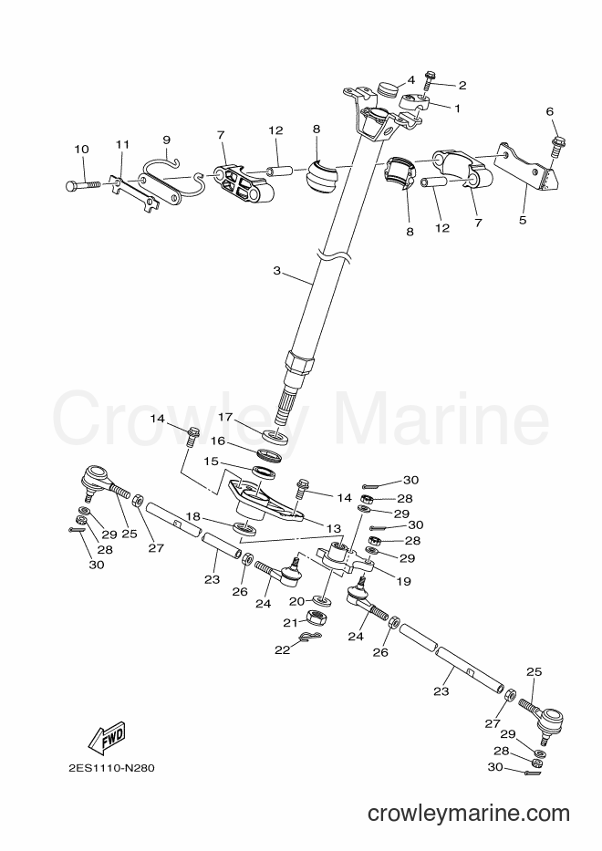 Yamaha Motors YFM700FWB (B16B) [010] - STEERING