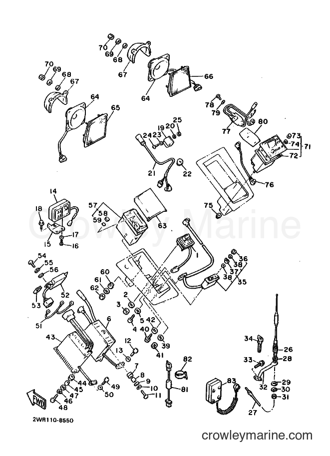1988 Cruiser XVZ1300 - XVZ1300 (2WU0) [010] - AUDIO EQUIPMENT 1