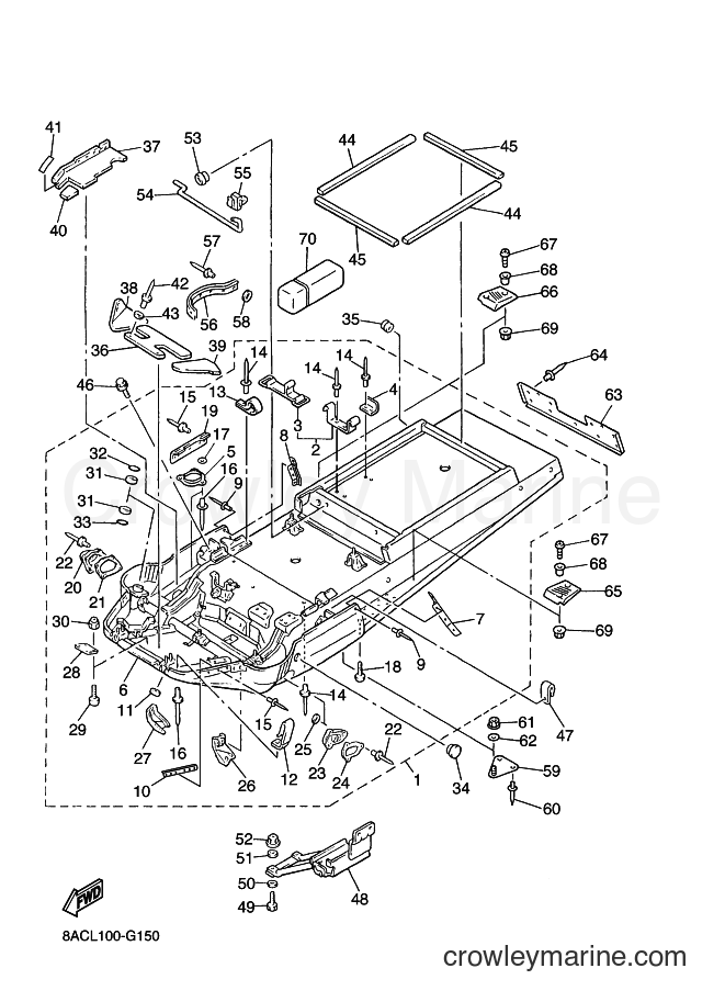 Yamaha Motors VK540E (8ACU) [010] - FRAME