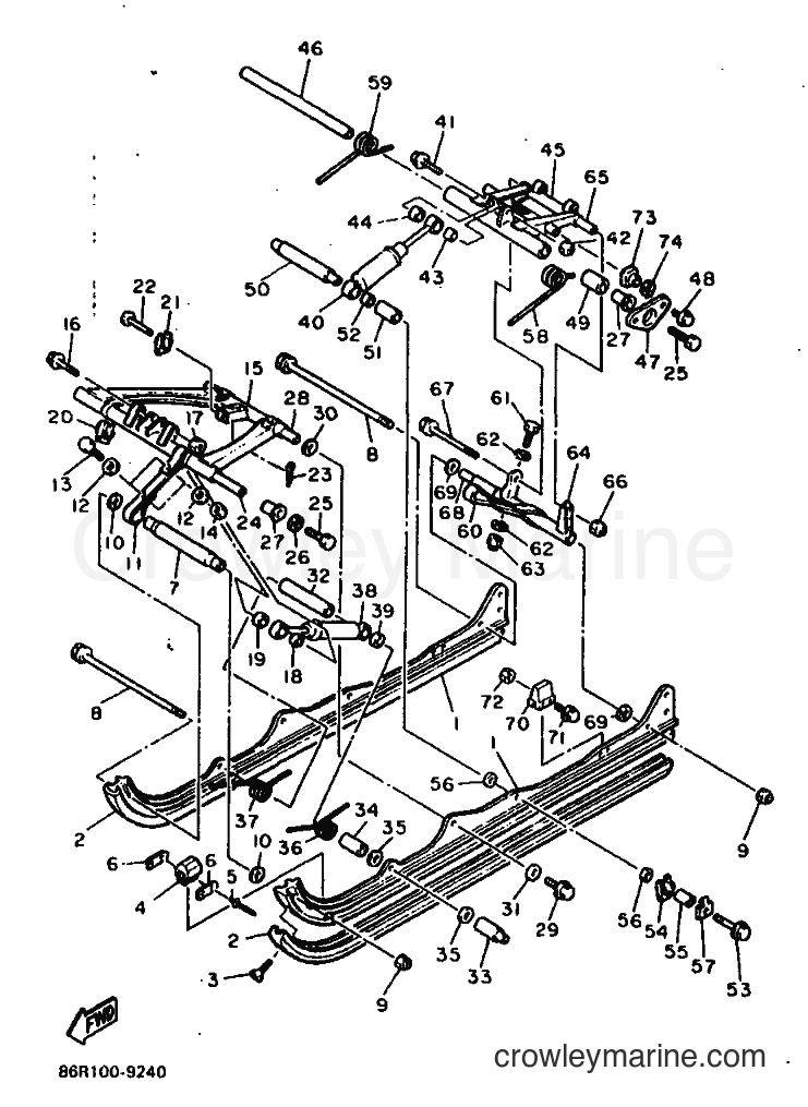 1992 Snowmobile VK540E - VK540E (86V4) [010] - TRACK SUSPENSION 2