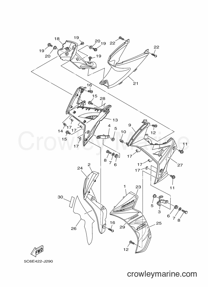 2010 Scooter T110LE - T110LE (5C6E) [010] - LEG SHIELD