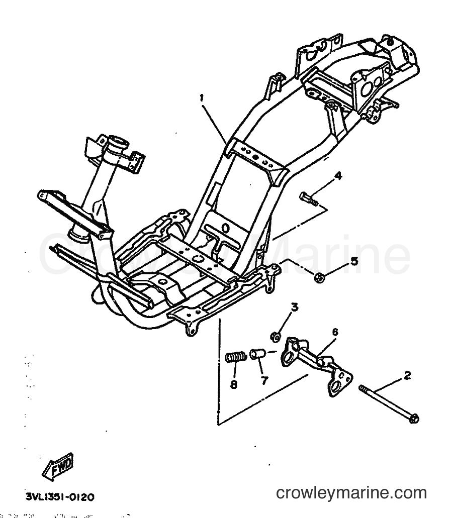 1992 Scooter CW65 - CW65 (4GP1) [999] - FRAME