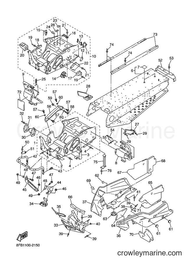 Yamaha Motors SXV70ER (8FB1) [030] - FRAME