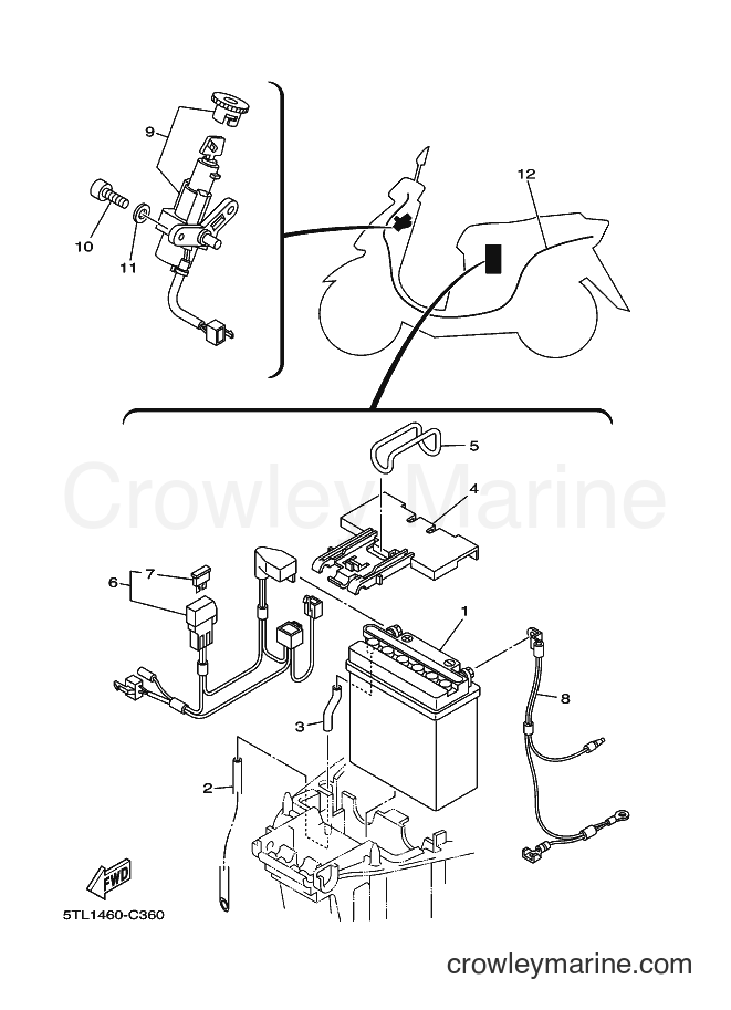 2004 Scooter AL115S - AL115S (5TL1) [010] - ELECTRICAL 1