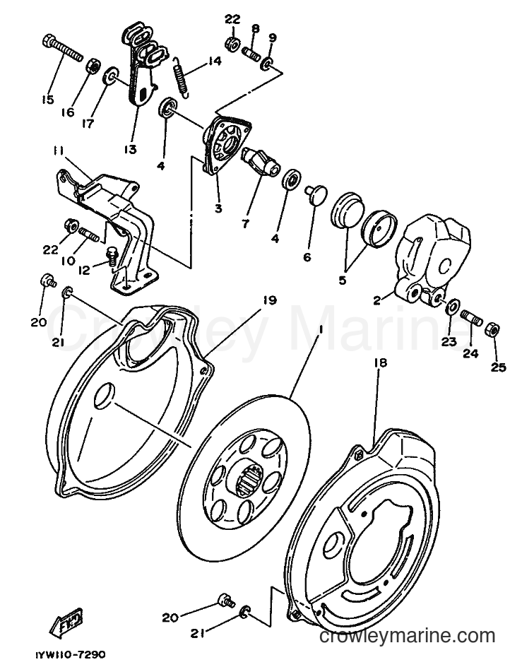 1995 ATV YFM350ER - YFM350ER (3HPD) [010] - REAR BRAKE CALIPER