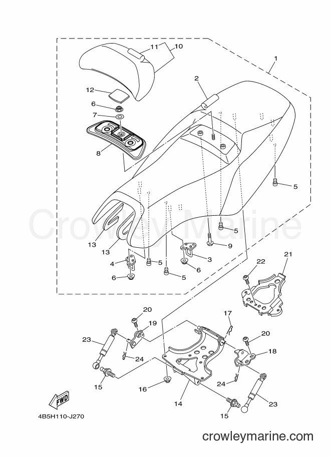 Yamaha Motors XP500 (4B5E) [010] - SEAT