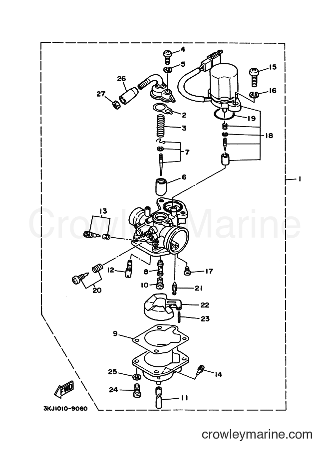 1991 Scooter CY50 - CY50 (3SA2) [010] - CARBURETOR
