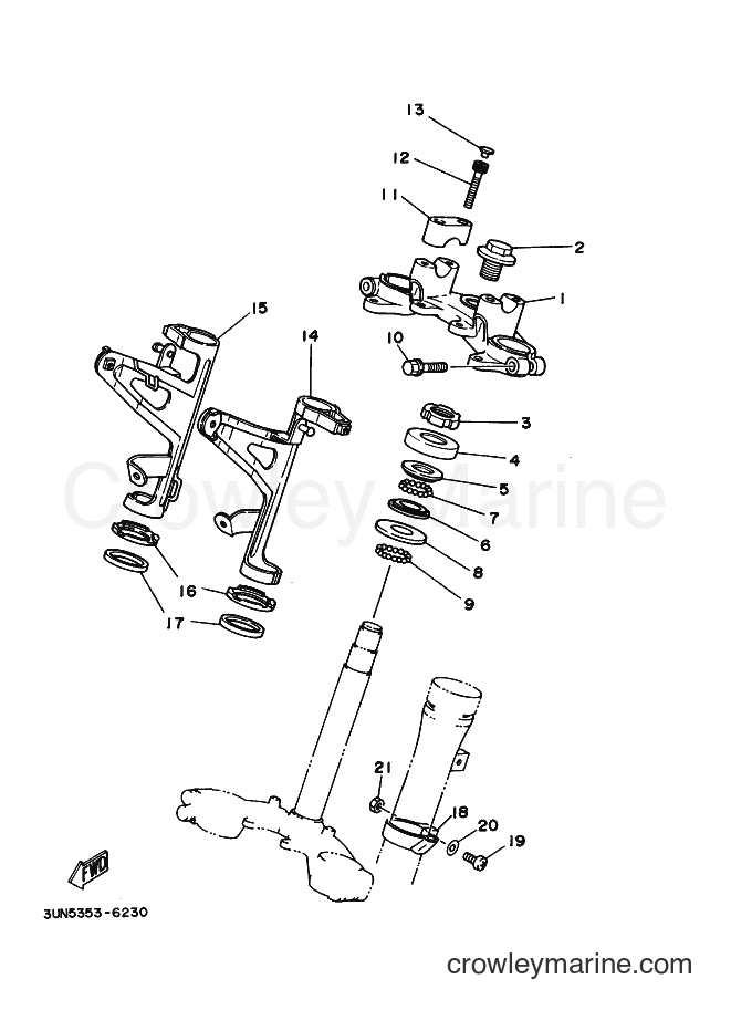 1996 Scooter DT50LC - DT50LC (3UN5) [010] - STEERING