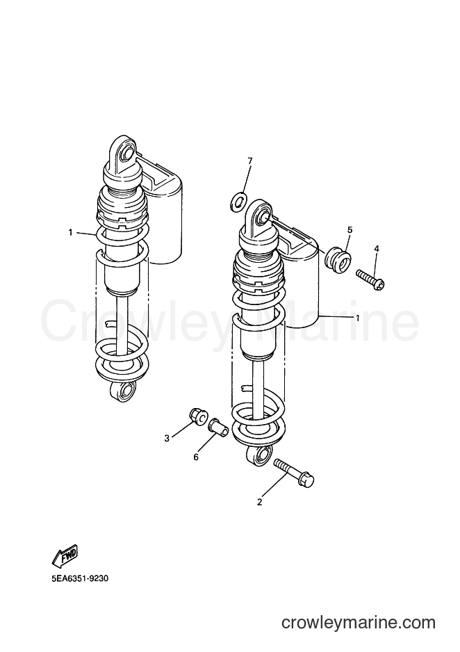 Yamaha Motors XJR1300SP (5EAE) [080] - REAR SUSPENSION