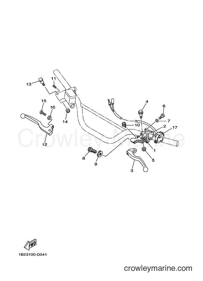 2007 Dirt Bike TT-R125 - TT-R125 (1B2H) [010] - HANDLE SWITCH & LEVER 2