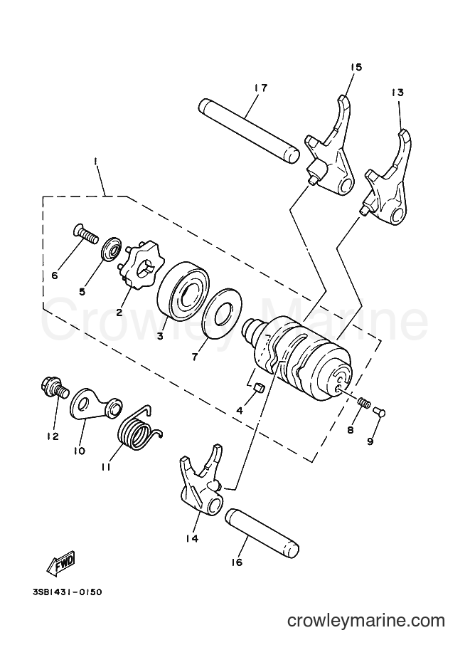 2000 Street Bike V120JR-S - V120JR-S (4MA5) [010] - SHIFT CAM & FORK