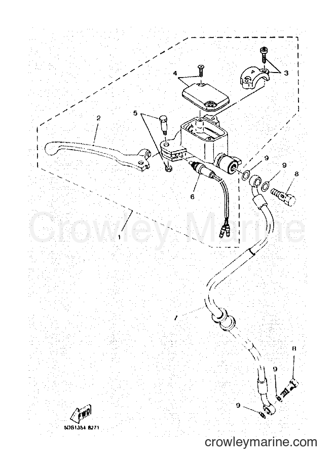 1999 Scooter YP125E - YP125E (5DS5) [010] - FRONT MASTER CYLINDER