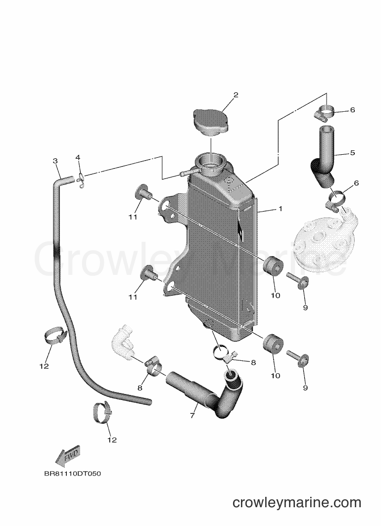 2018 Dirt Bike YZ65 - YZ65 (BR83) [010] - RADIATOR & HOSE