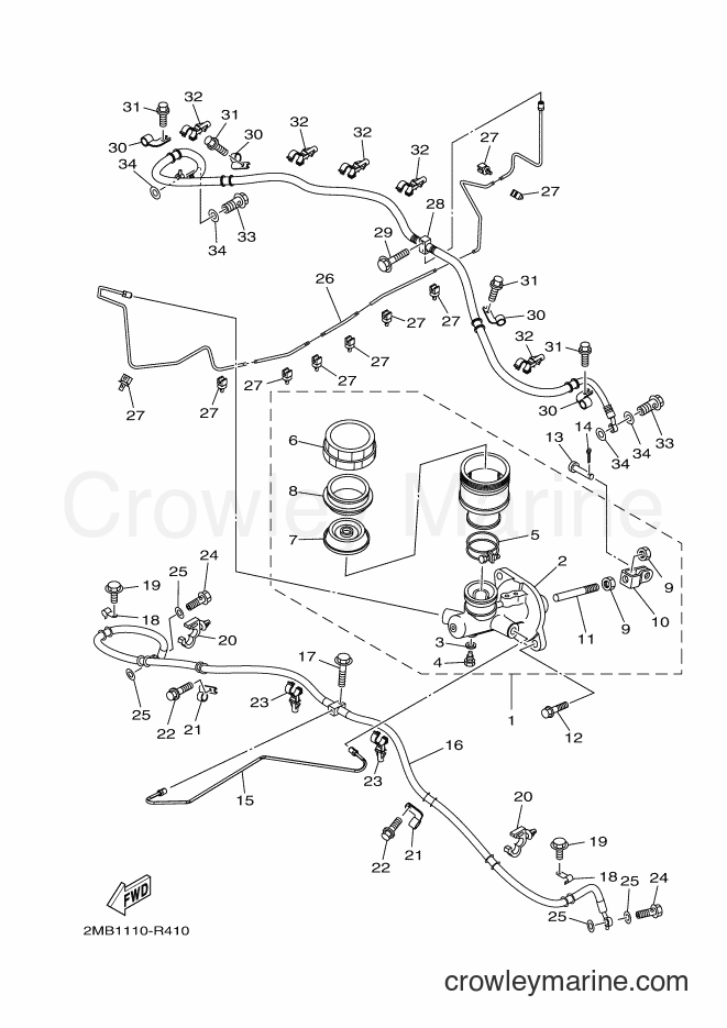 Yamaha Motors YXE700E (2MB3) [010] - MASTER CYLINDER