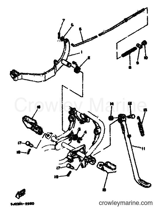 1983 Scooter DT80MX - DT80MX (36N) [999] - STAND & FOOTREST