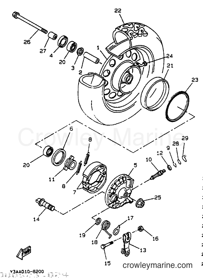 Yamaha Motors CW50 (4BX2) [999] - FRONT WHEEL