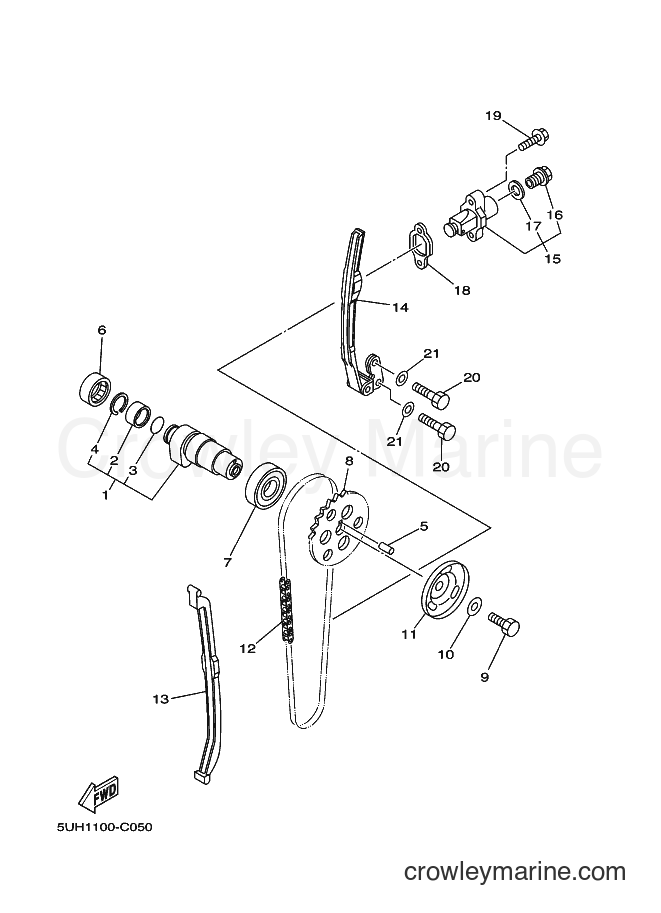 2006 ATV YFM350A - YFM350A (5WH8) [010] - CAMSHAFT & CHAIN