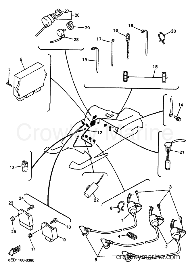Yamaha Motors VX700LT (8ED1) [030] - ELECTRICAL 1