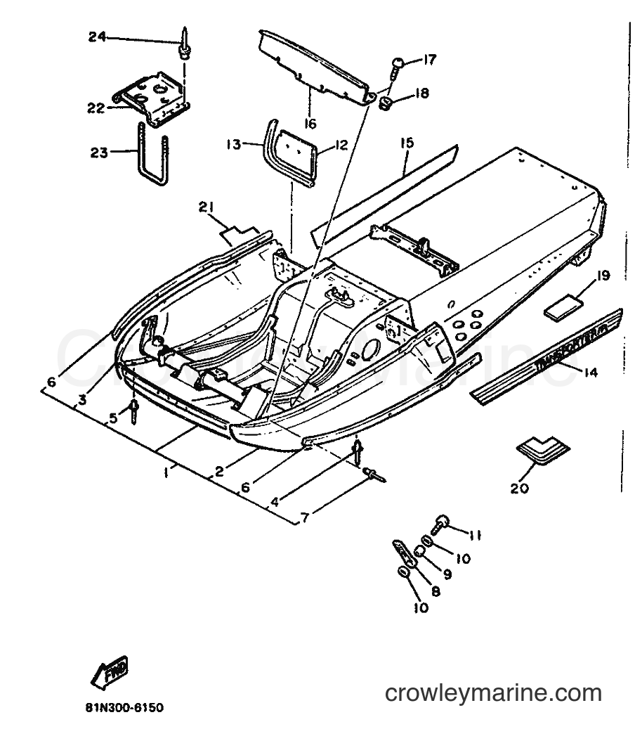 1996 Snowmobile ET340TRK - ET340TRK (81N) [999] - FRAME