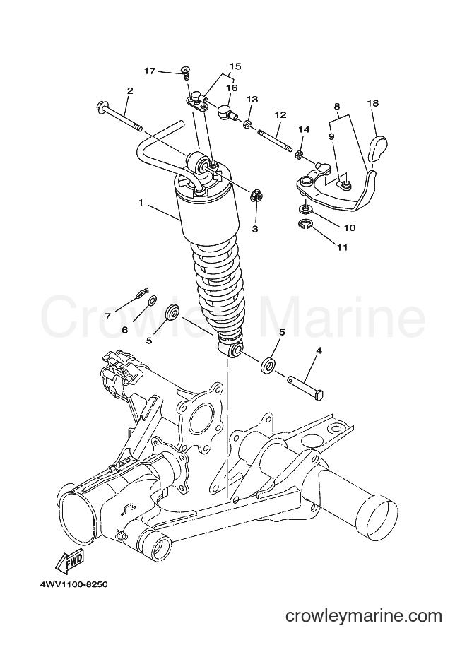 1998 ATV YFM600FWA - YFM600FWA (4WV2) [010] - REAR SUSPENSION