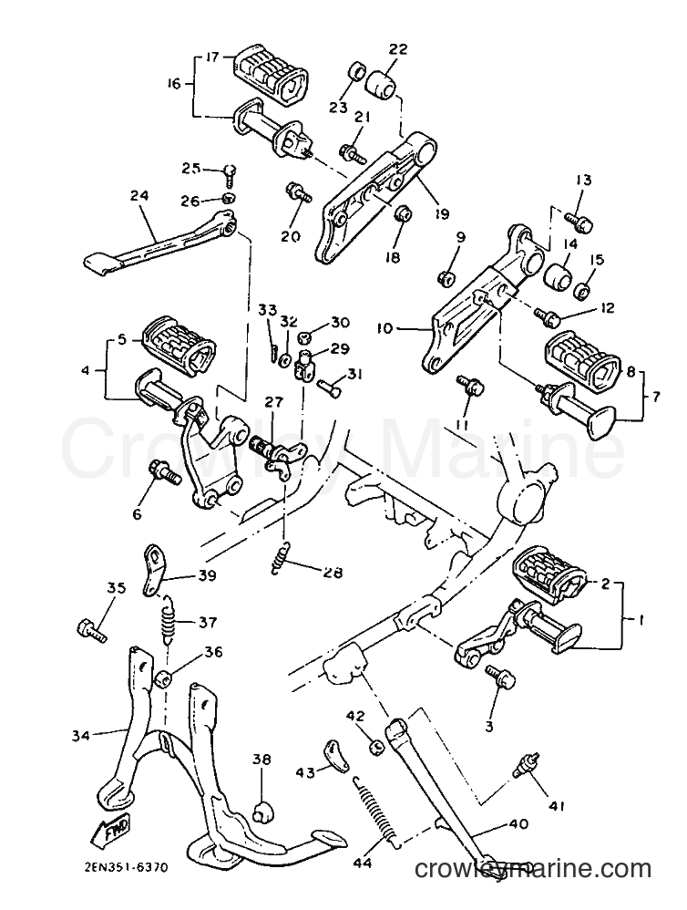 1992 Cruiser VMX1200 - VMX1200 (2EN) [999] - STAND & FOOTREST